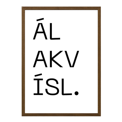 Gatan mín - Sérhannað plakat