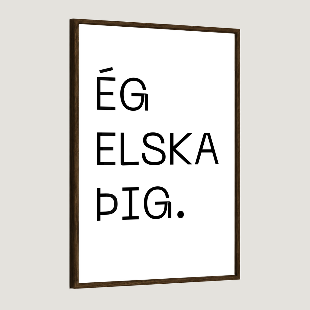Ég elska þig - Plakat