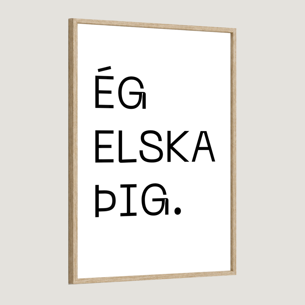 Ég elska þig - Plakat