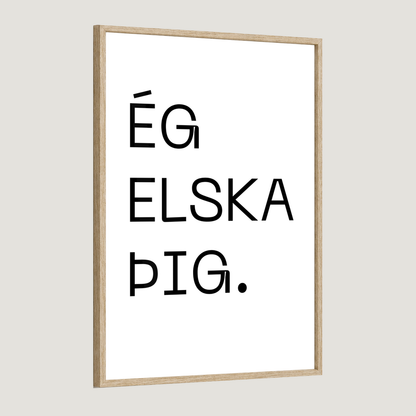 Ég elska þig - Plakat