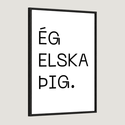 Ég elska þig - Plakat