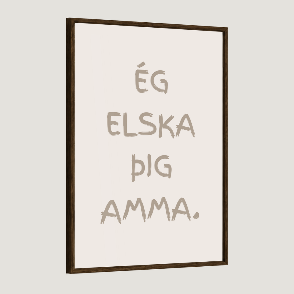 Ég elska þig afi, amma, mamma, pabbi