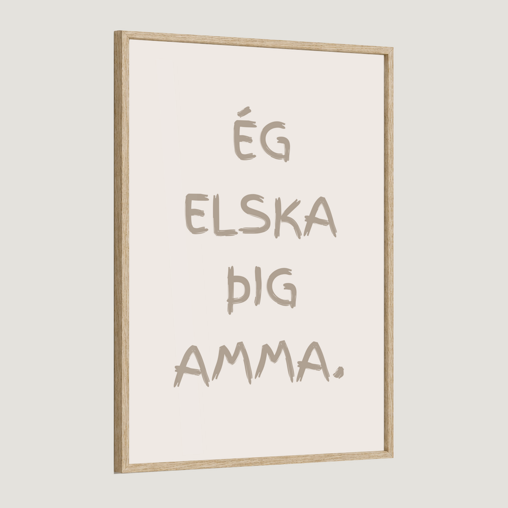 Ég elska þig afi, amma, mamma, pabbi