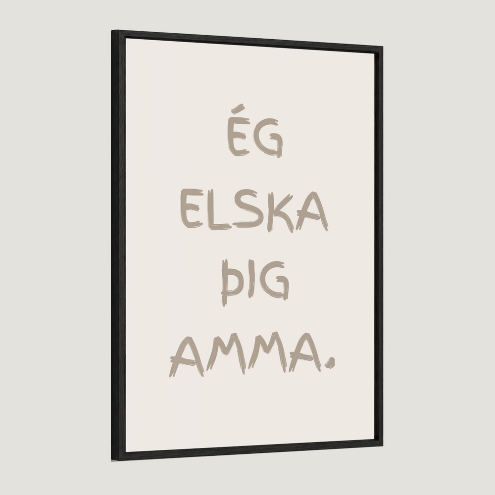 Ég elska þig afi, amma, mamma, pabbi