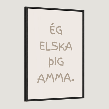 Ég elska þig afi, amma, mamma, pabbi