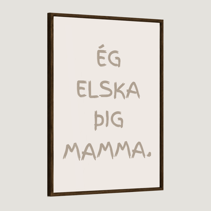 Ég elska þig afi, amma, mamma, pabbi
