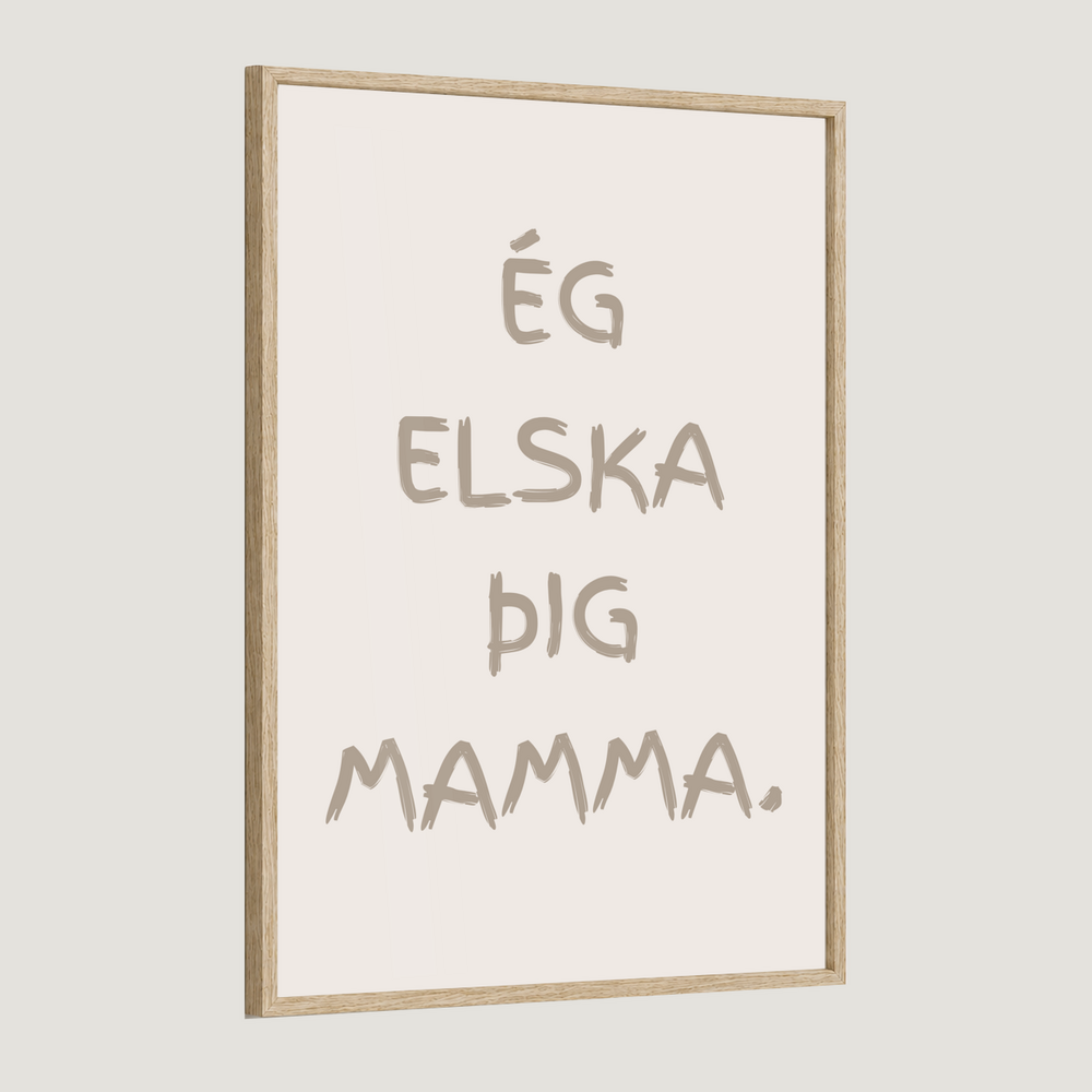 Ég elska þig afi, amma, mamma, pabbi