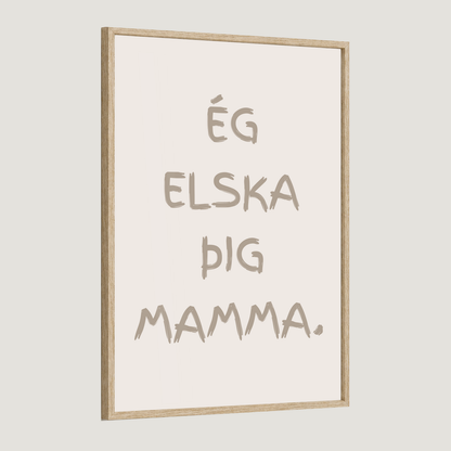 Ég elska þig afi, amma, mamma, pabbi
