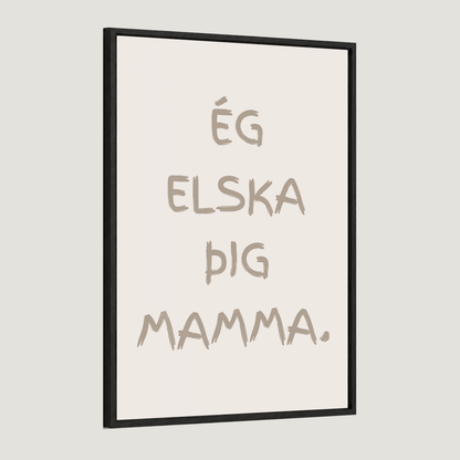 Ég elska þig afi, amma, mamma, pabbi
