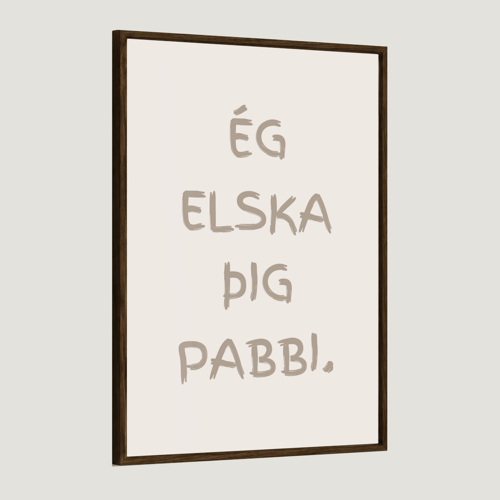 Ég elska þig afi, amma, mamma, pabbi