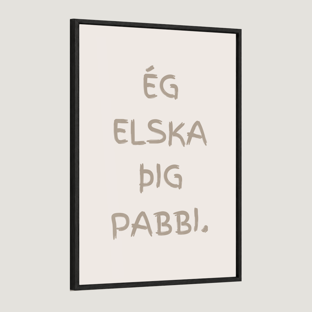 Ég elska þig afi, amma, mamma, pabbi