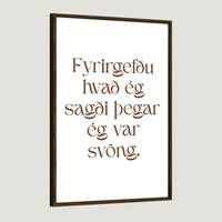 Klassísk skrift / Hvítur bakgrunnur