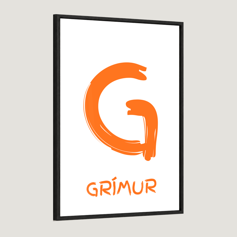 Stafurinn minn - Sérhannað plakat