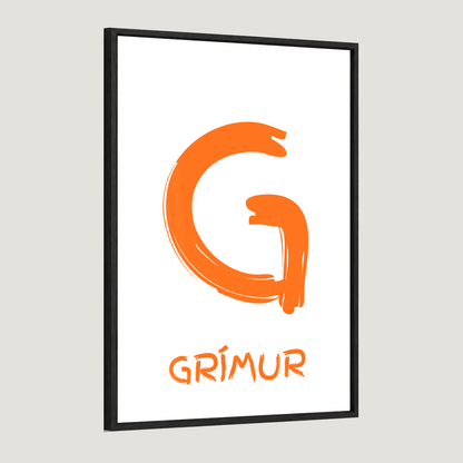 Stafurinn minn - Sérhannað plakat