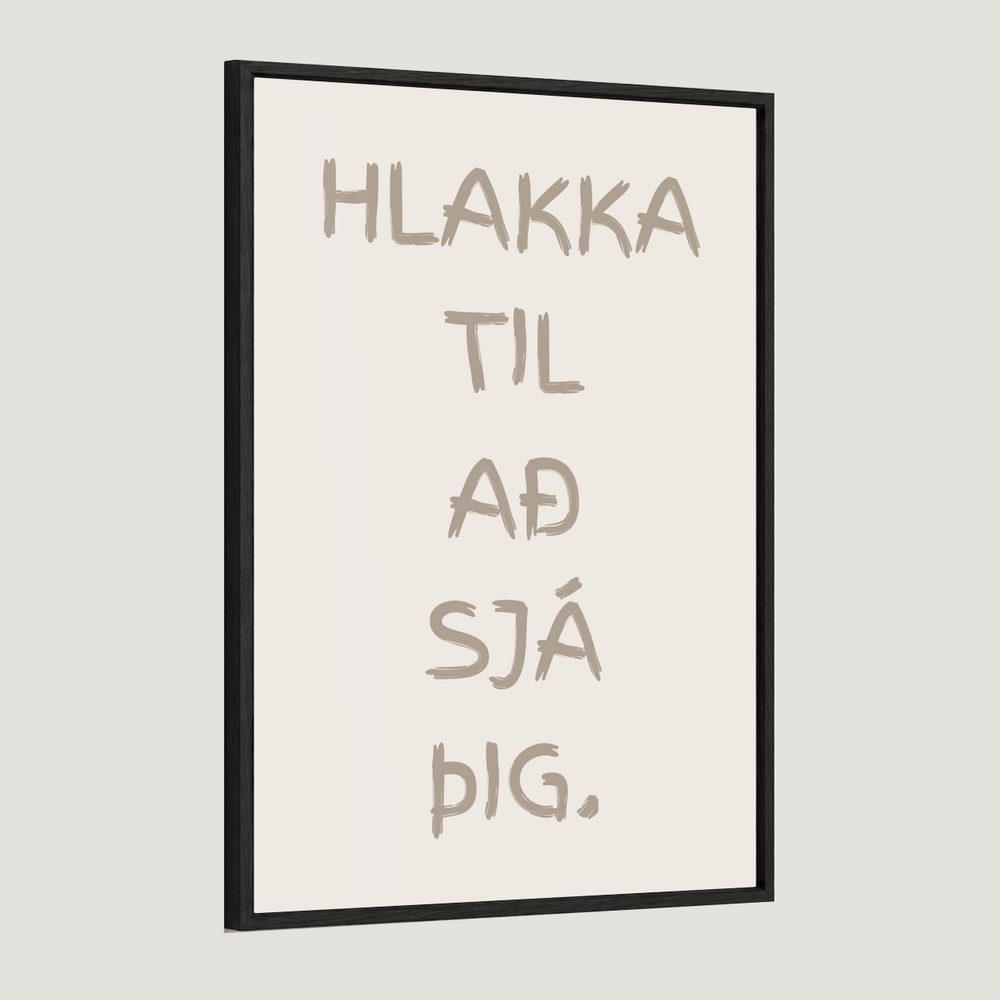 Hlakka til að sjá þig.