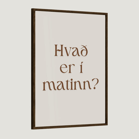 Hvað er í matinn?