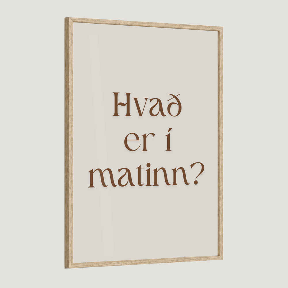 Hvað er í matinn?
