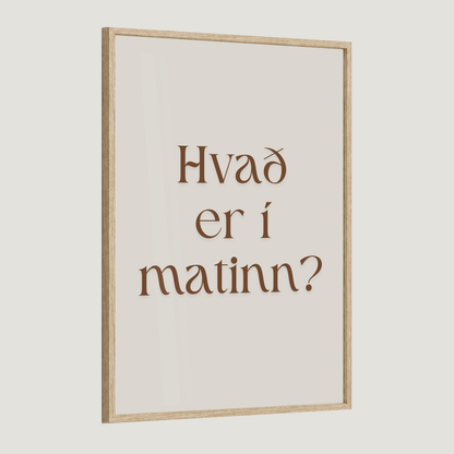 Hvað er í matinn?