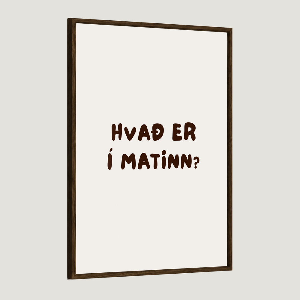 Hvað er í matinn?