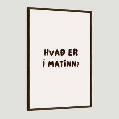 Hvað er í matinn?