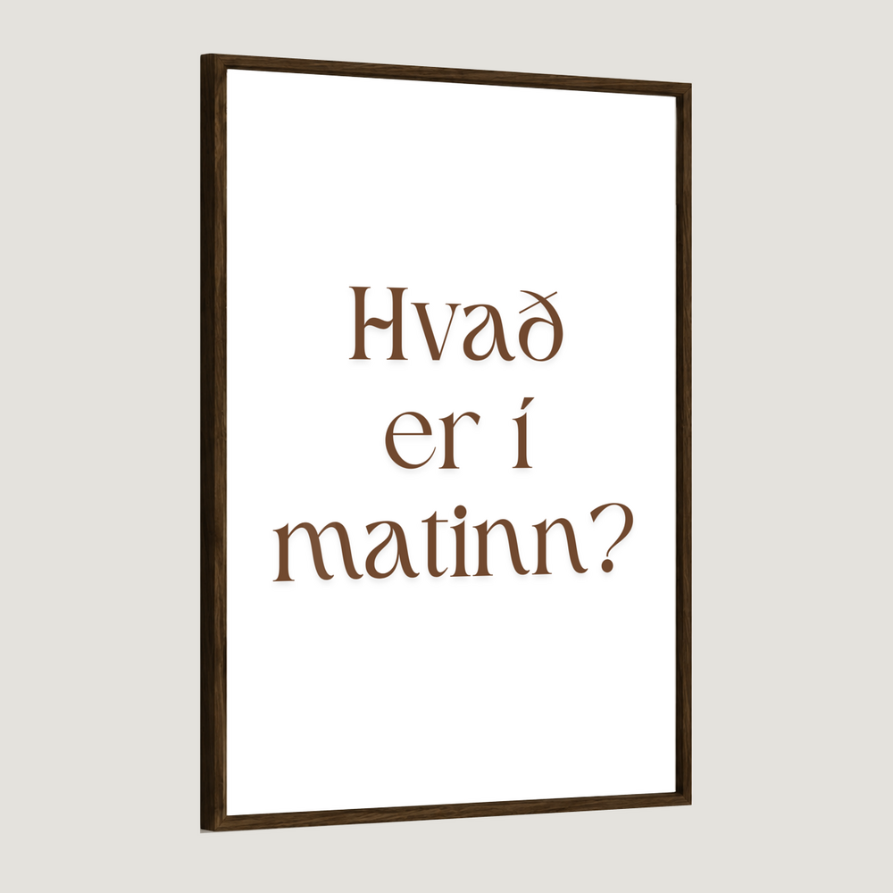 Hvað er í matinn?