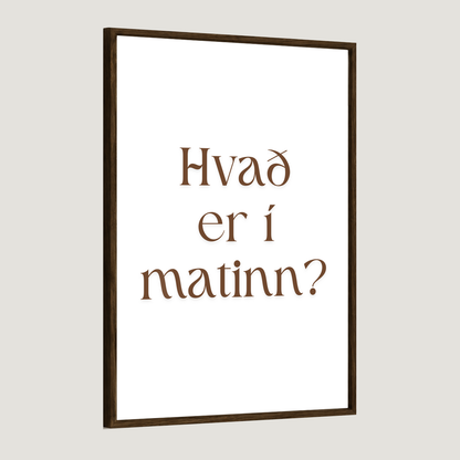 Hvað er í matinn?