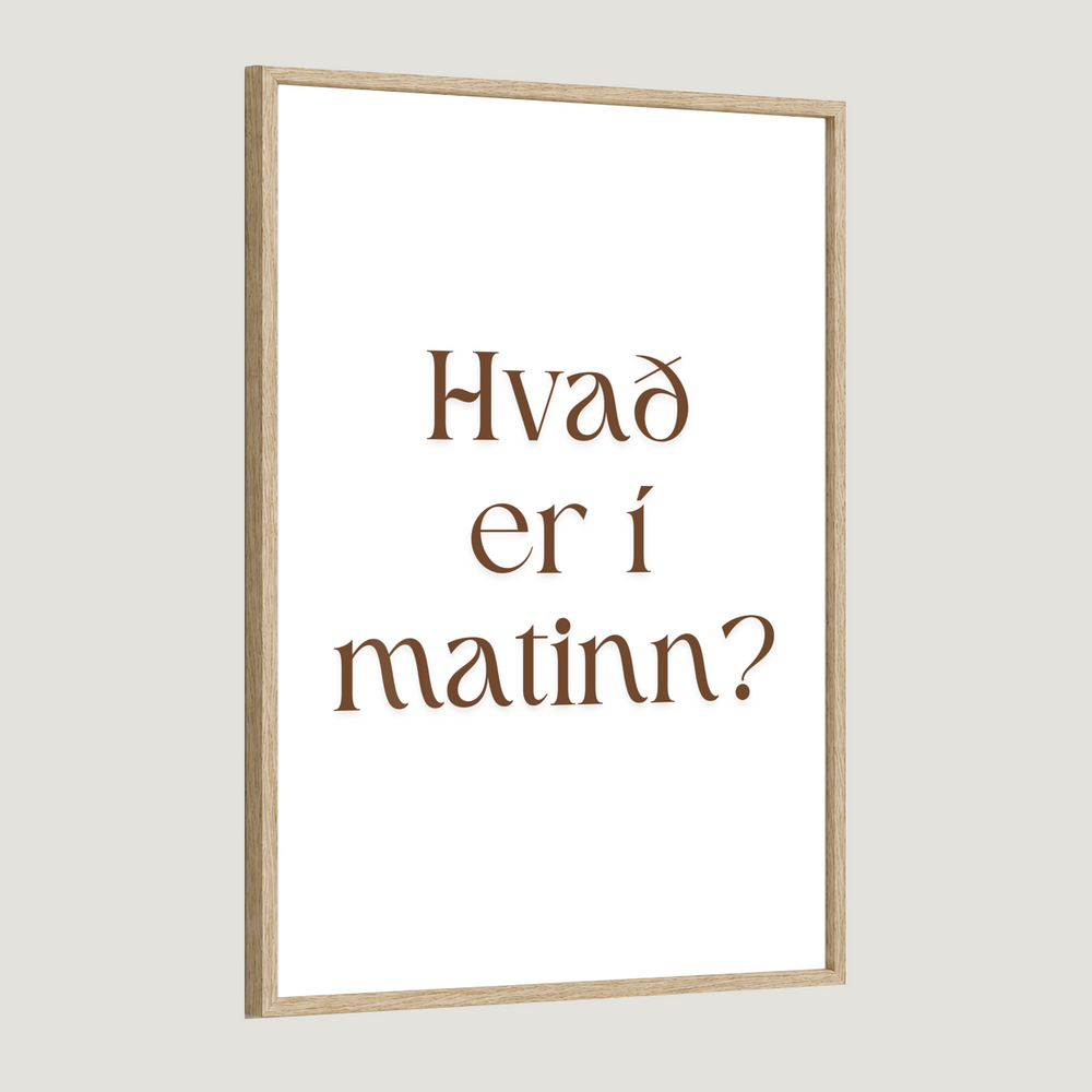 Hvað er í matinn?