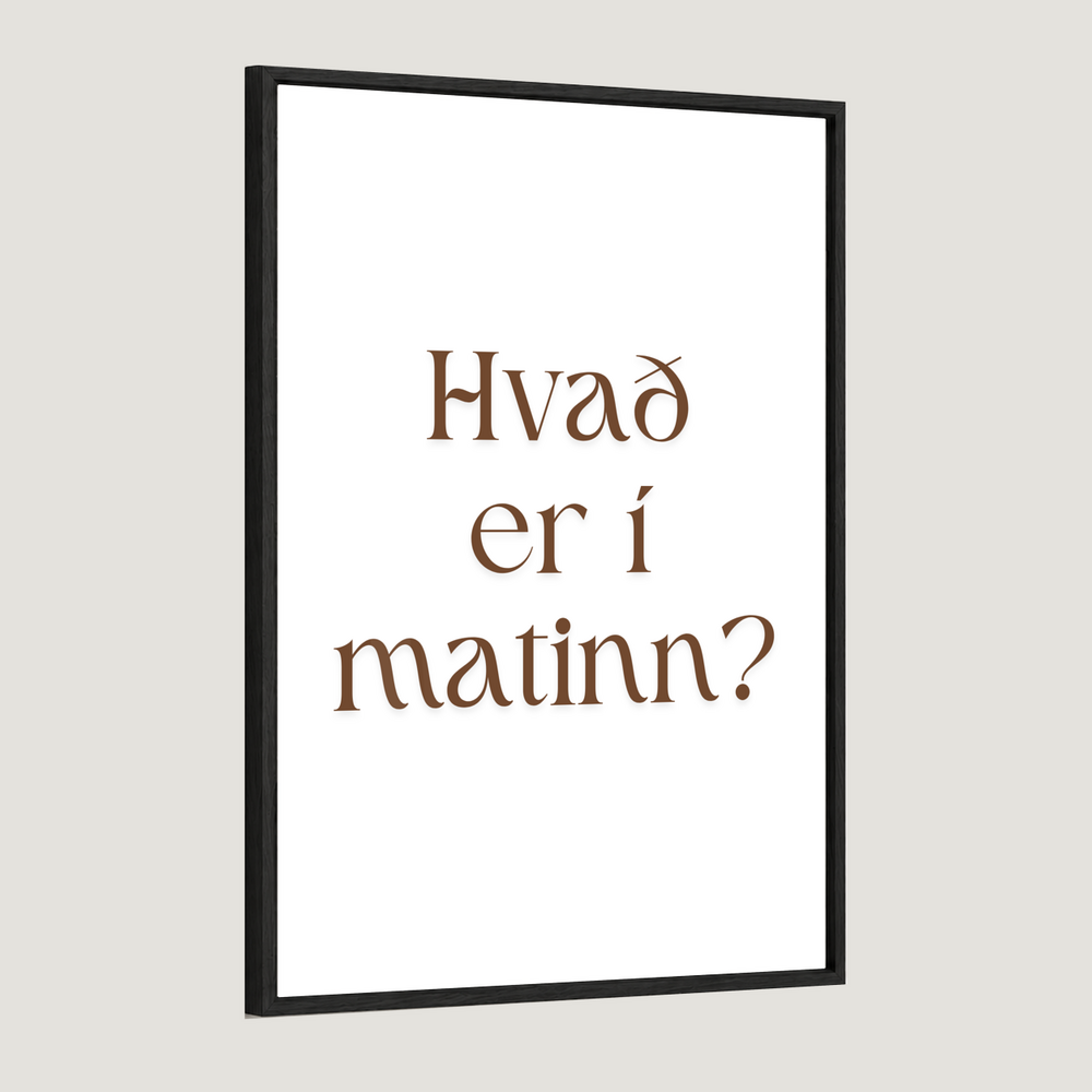 Hvað er í matinn?