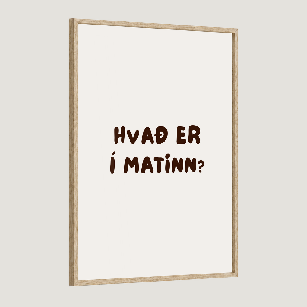 Hvað er í matinn?
