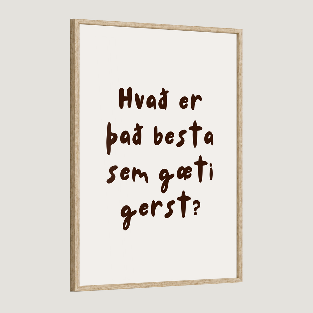 Hvað er það besta sem gæti gerst?