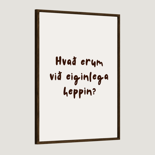 Hvað erum við eiginlega heppin?