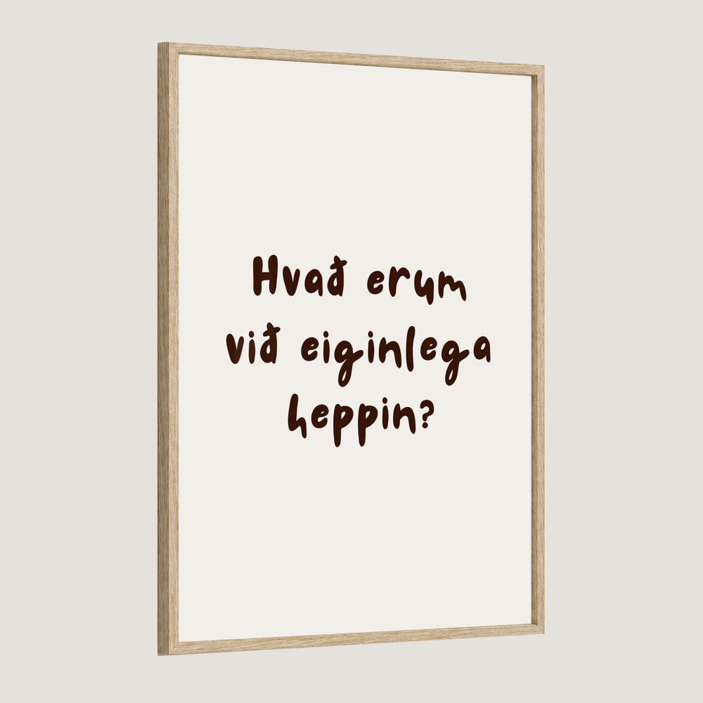 Hvað erum við eiginlega heppin?