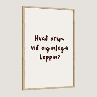 Hvað erum við eiginlega heppin?