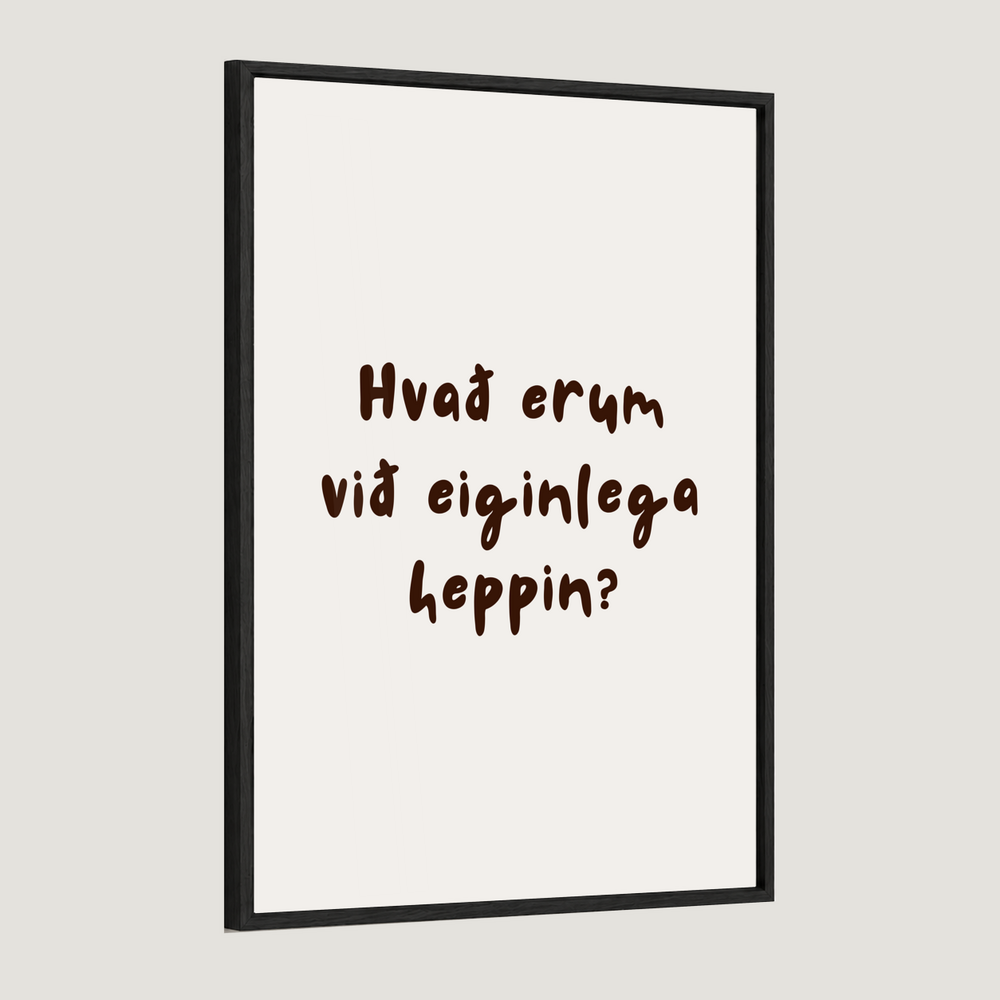 Hvað erum við eiginlega heppin?