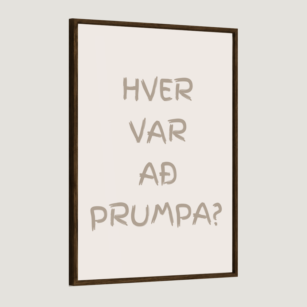 Hver var að prumpa?