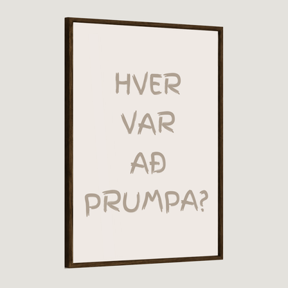 Hver var að prumpa?