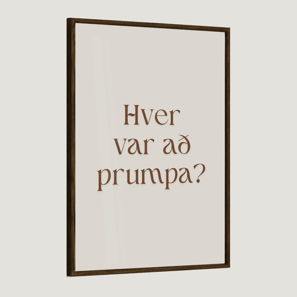 Hver var að prumpa?