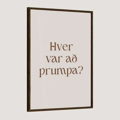 Hver var að prumpa?