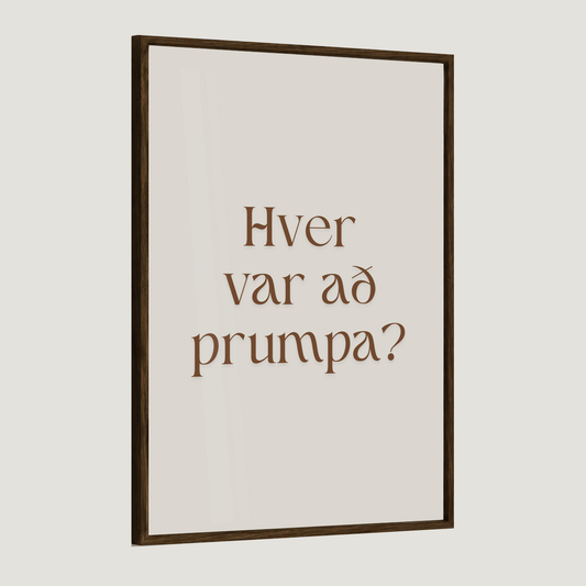 Hver var að prumpa?