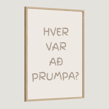 Hver var að prumpa?