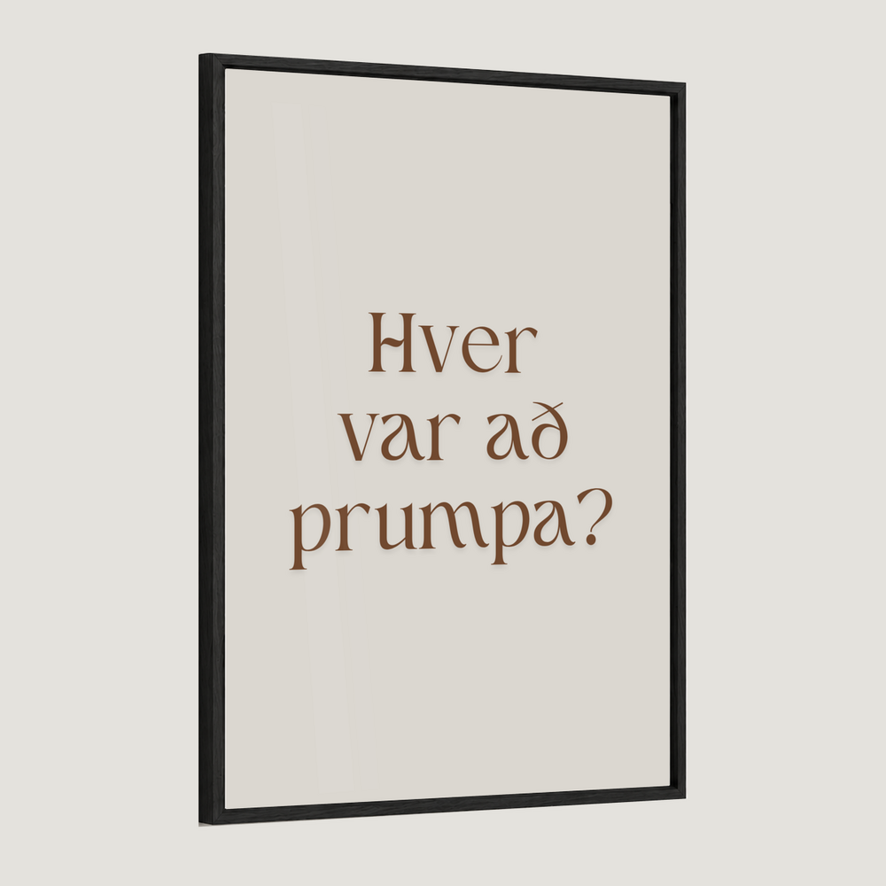 Hver var að prumpa?
