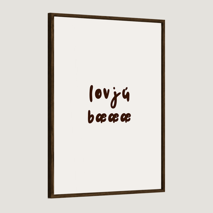 Lovjú bæææ