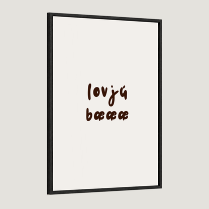 Lovjú bæææ