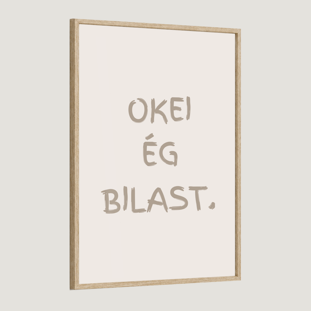 Okei ég bilast.