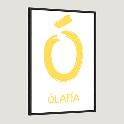 Stafurinn minn - Sérhannað plakat