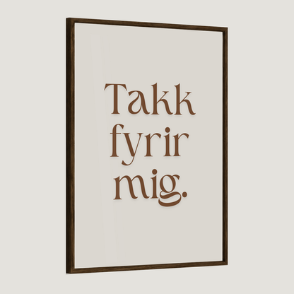 Takk fyrir mig.