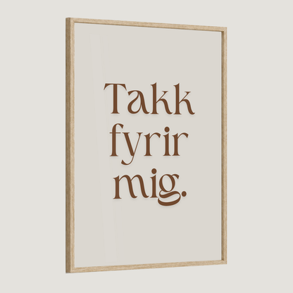 Takk fyrir mig.