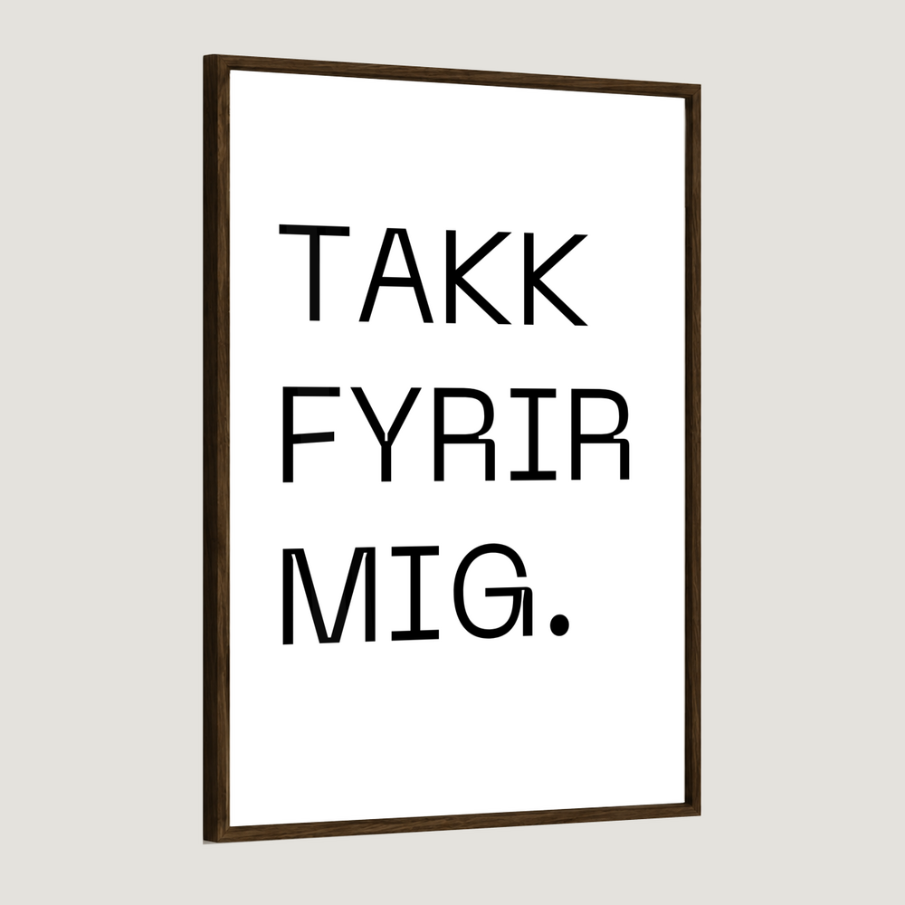 Takk fyrir mig - Plakat