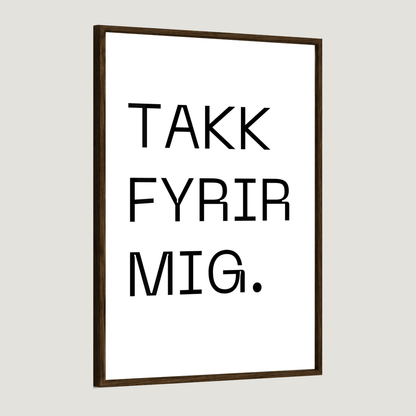 Takk fyrir mig - Plakat