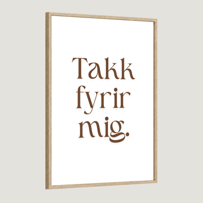 Takk fyrir mig.